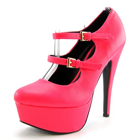 Qupid Penelope 04 Open Toe Synthetic Platform Heel