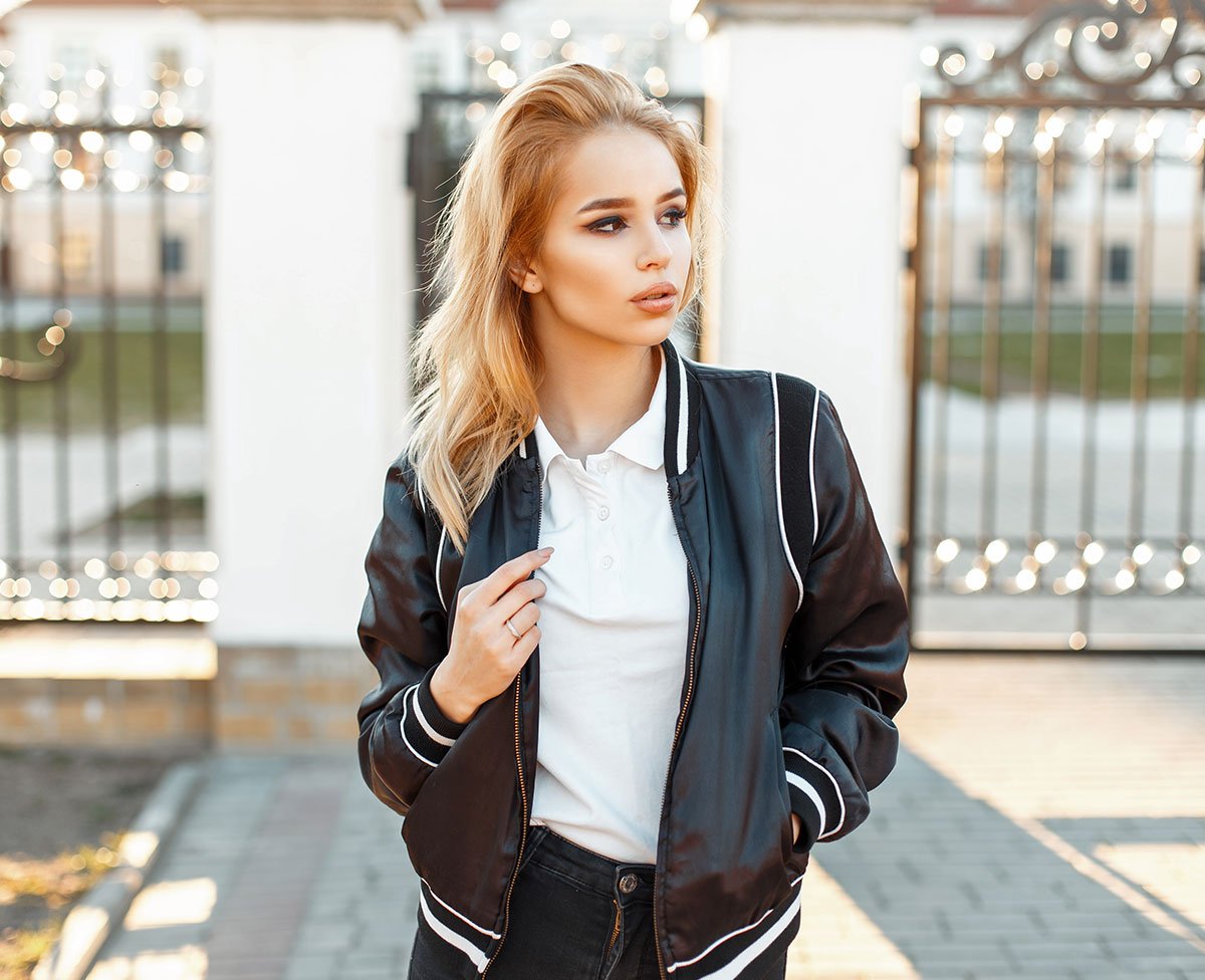 Metallic Cropped Jacket